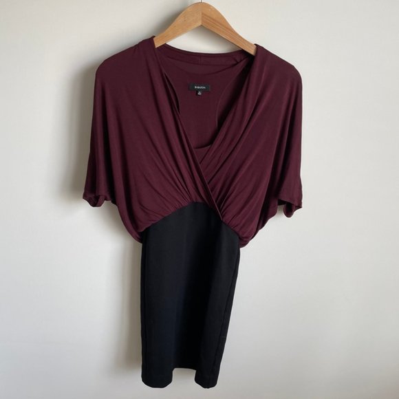 Babaton Burgundy dress Size XS - Picture 2 of 4